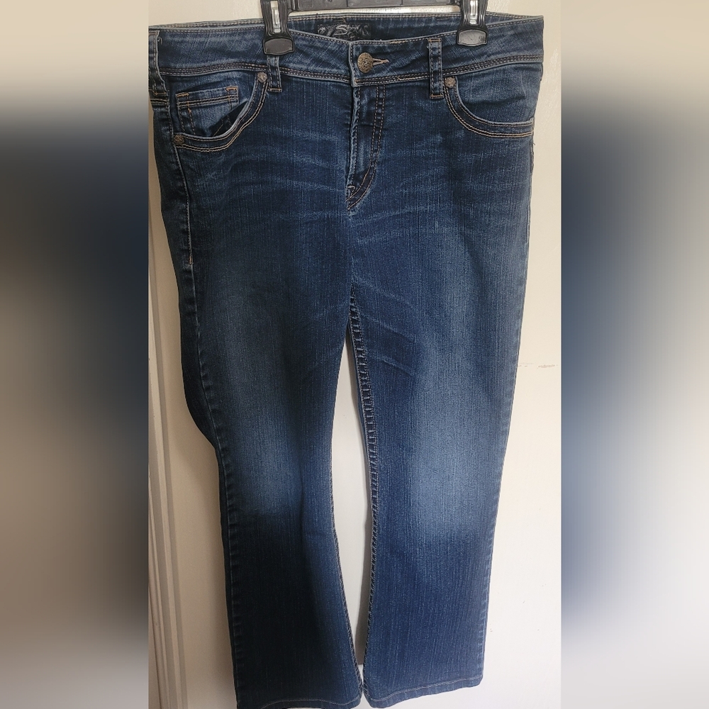 Silver Jeans Medium Wash Flared-Leg Denim